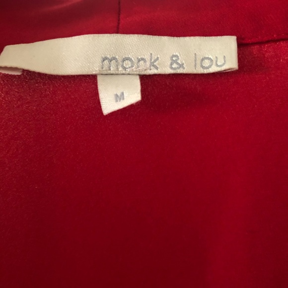 Monk & Lou red blouse - Picture 3 of 3